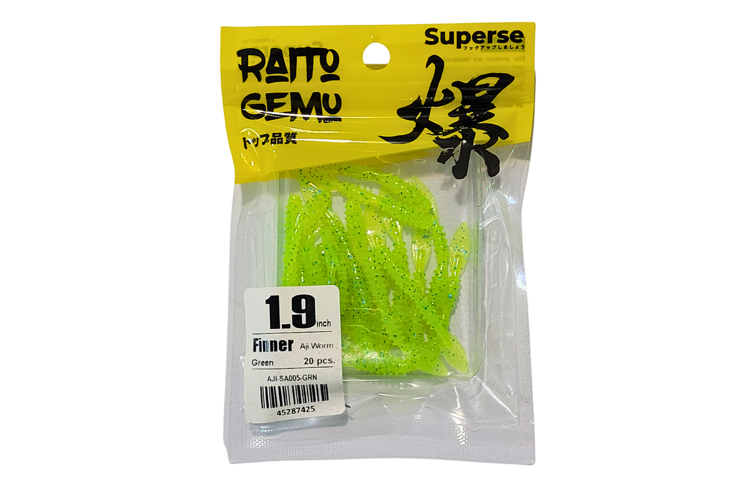 Superse Finner 1.9" Aji Worm SA005