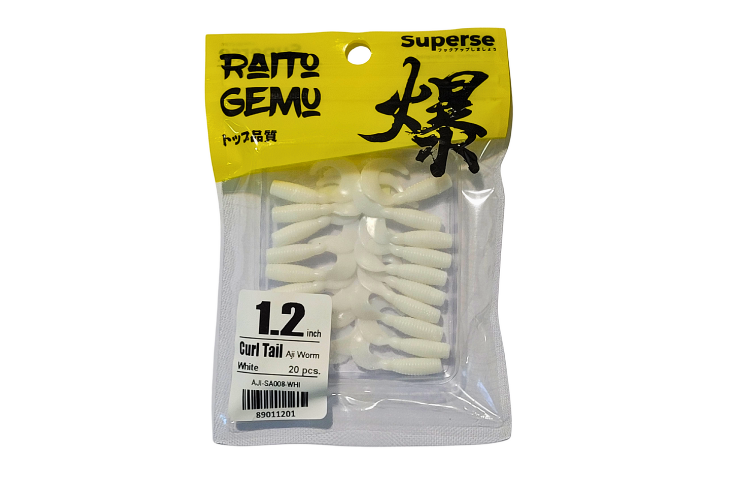 Superse Curl Tail 1.2" Aji Worm SA008