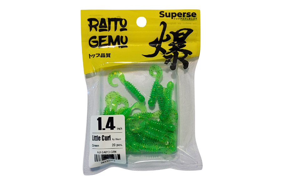 Superse Little Curl 1.4" Aji Worm SA013