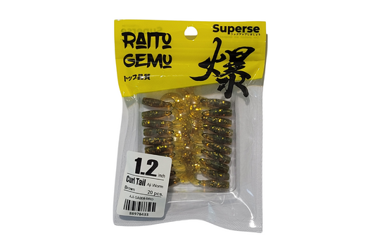 Superse Curl Tail 1.2" Aji Worm SA008