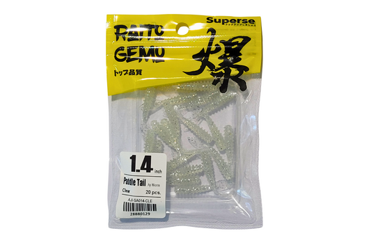 Superse Paddle Tail 1.4" Aji Worm SA014